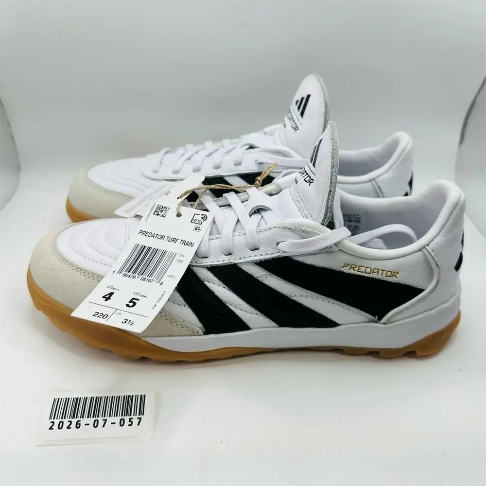 adidas Predator Turf Training Soccer Shoes White/Black/Gum | Women’s Size 5 US